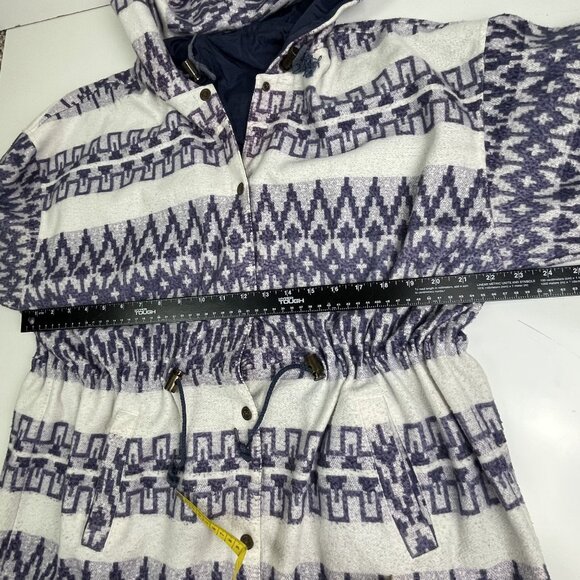 Vintage Womens Southwestern Style Parka Jacket OS by Daniel Aztec Pattern - Picture 9 of 13